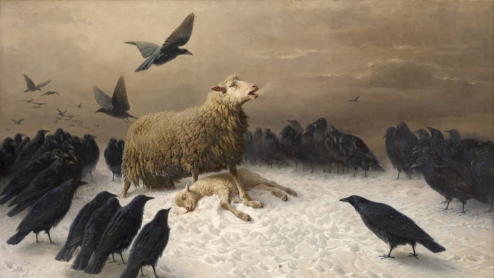 August Friedrich Schenck - Anguish. Desktop wallpaper