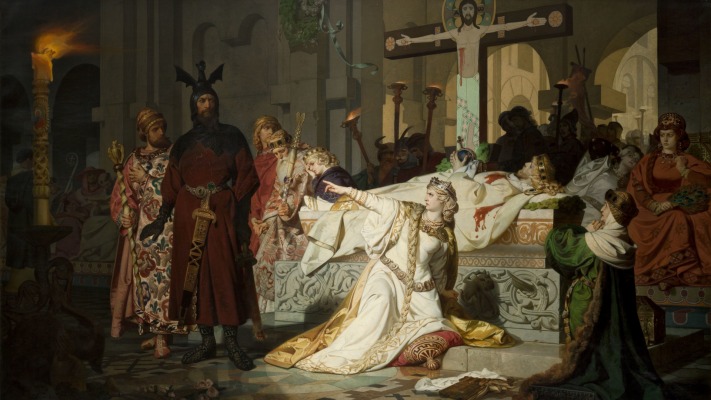 Emil Lauffer - Kriemhild's Complaint. Desktop wallpaper
