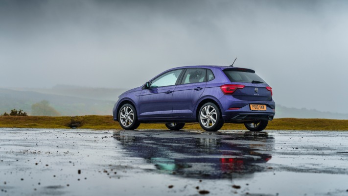 Volkswagen Polo Style UK Version 2022. Desktop wallpaper