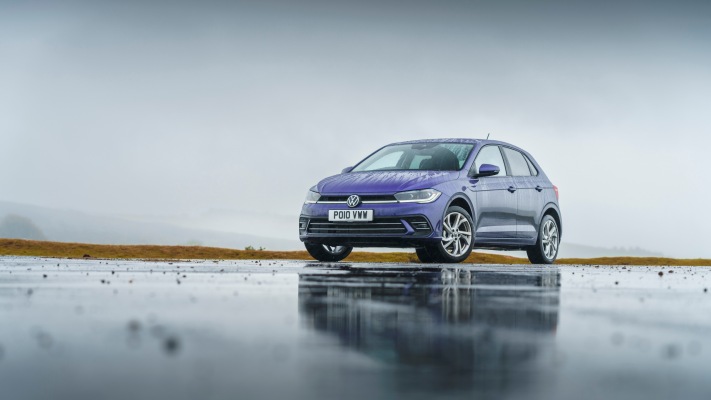 Volkswagen Polo Style UK Version 2022. Desktop wallpaper