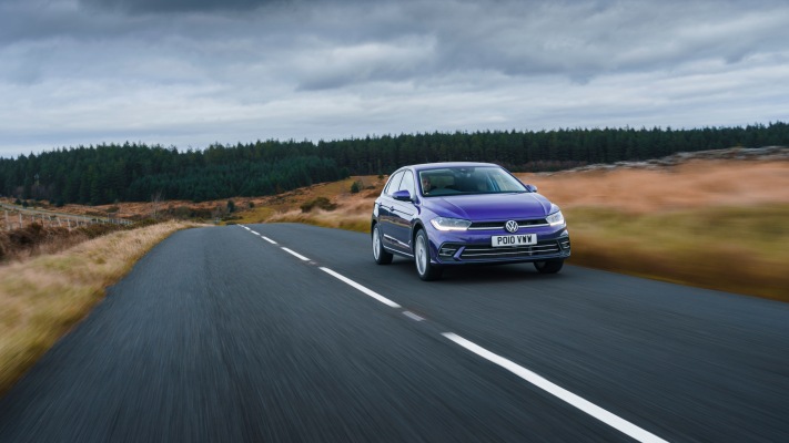Volkswagen Polo Style UK Version 2022. Desktop wallpaper