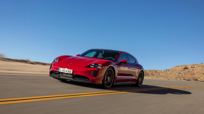 Porsche Taycan GTS Sport Turismo 2022. Desktop wallpaper