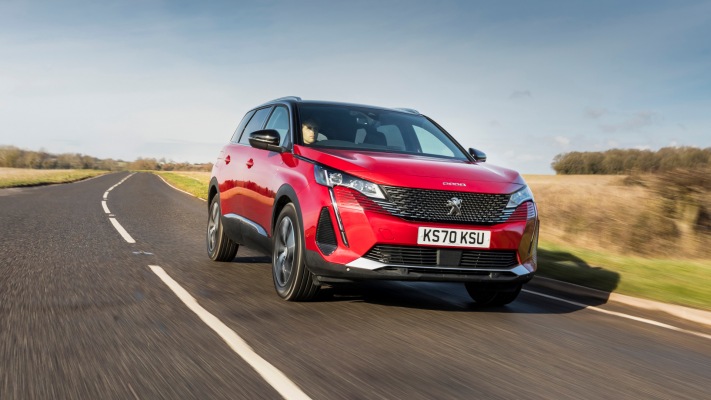 Peugeot 5008 UK Version 2021. Desktop wallpaper