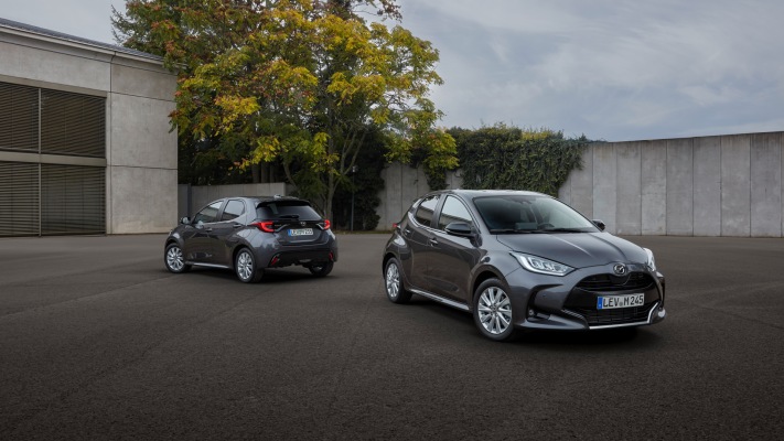 Mazda 2 Hybrid 2022. Desktop wallpaper