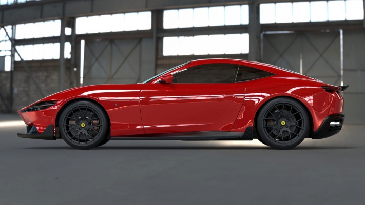 Ferrari Roma Fuego DMC 2022. Desktop wallpaper