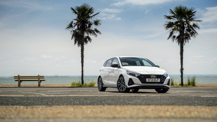 Hyundai i20 N Line UK Version 2022. Desktop wallpaper