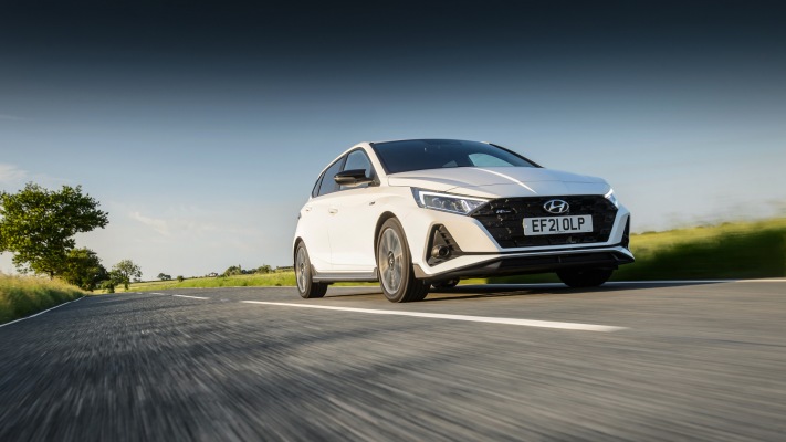 Hyundai i20 N Line UK Version 2022. Desktop wallpaper