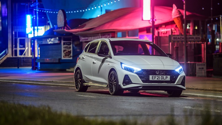 Hyundai i20 N Line UK Version 2022. Desktop wallpaper