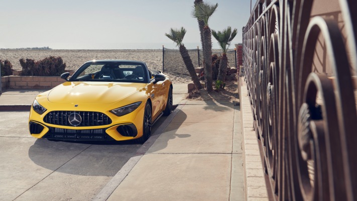 Mercedes-AMG SL 63 4MATIC+ USA Version 2022. Desktop wallpaper