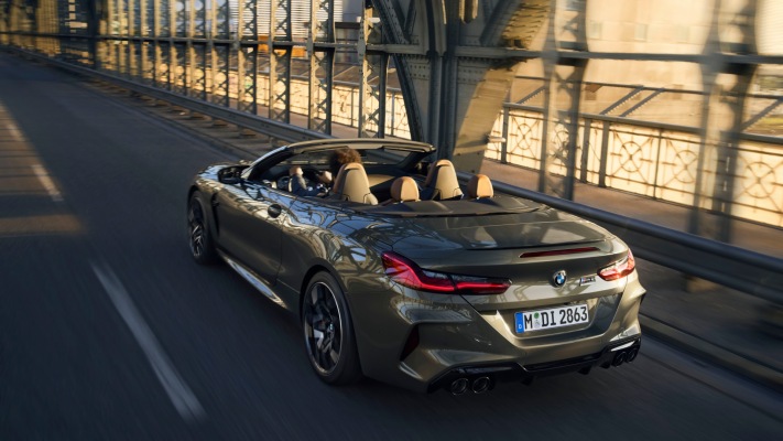 BMW M8 Competition Cabriolet 2022. Desktop wallpaper