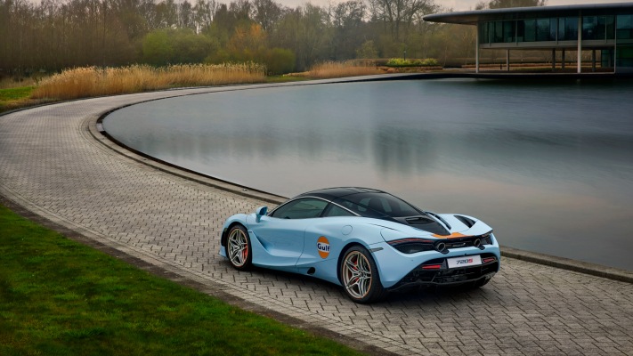 McLaren 720S MSO Gulf Theme 2022. Desktop wallpaper