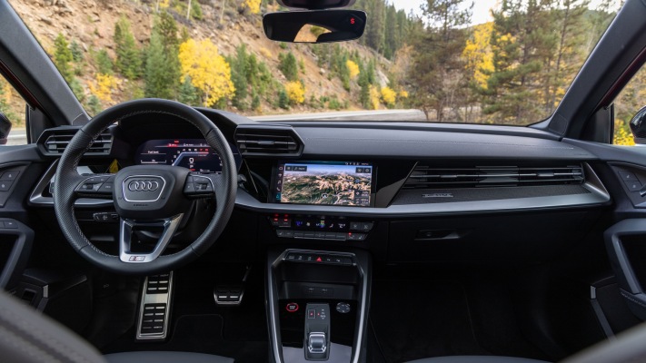 Audi S3 Sedan USA Version 2021. Desktop wallpaper