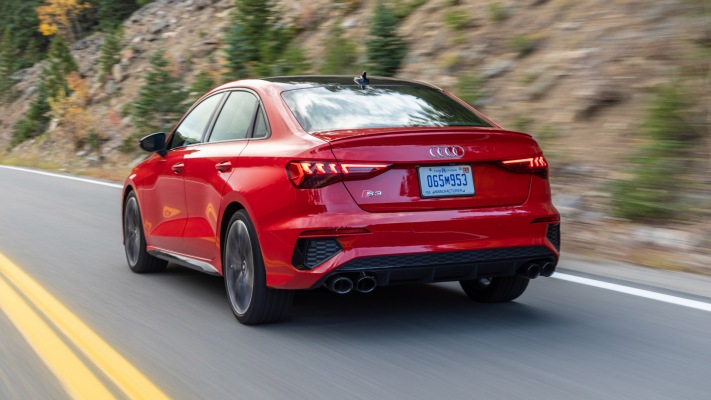 Audi S3 Sedan USA Version 2021. Desktop wallpaper