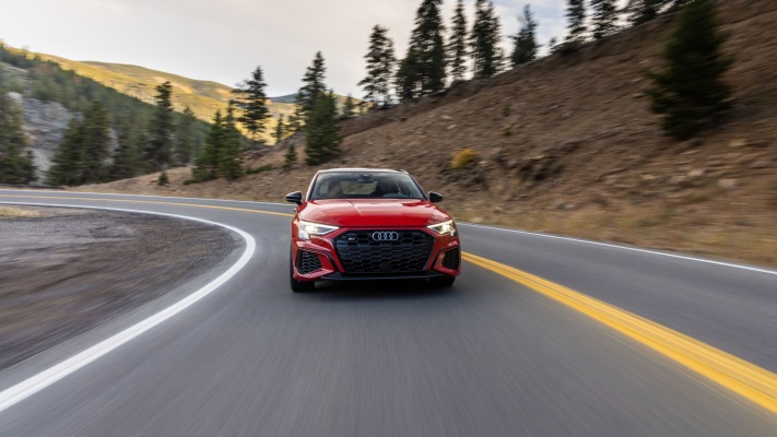 Audi S3 Sedan USA Version 2021. Desktop wallpaper