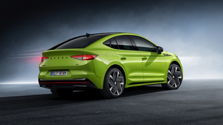 Skoda Enyaq Coupé RS iV 2022. Desktop wallpaper