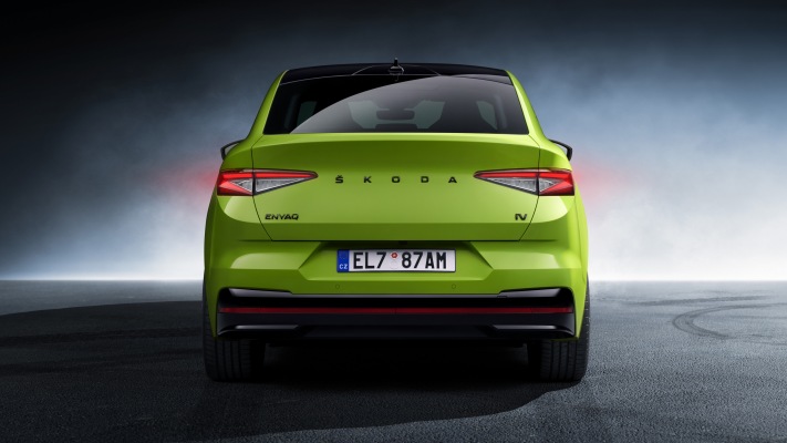 Skoda Enyaq Coupé RS iV 2022. Desktop wallpaper