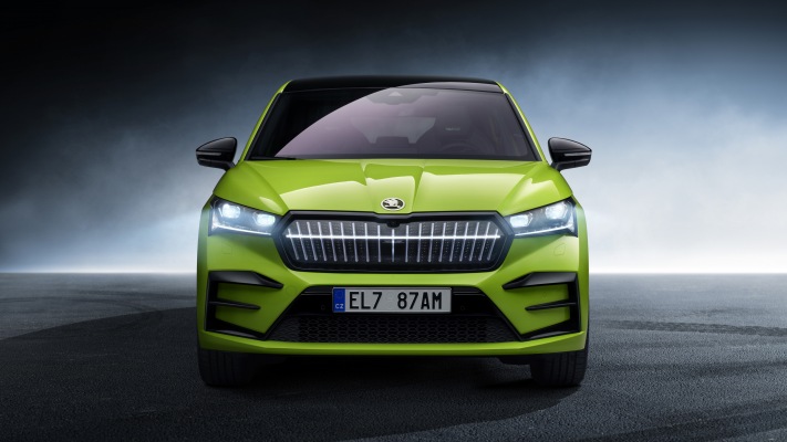 Skoda Enyaq Coupé RS iV 2022. Desktop wallpaper