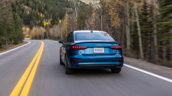 Audi A3 Sedan USA Version 2021. Desktop wallpaper