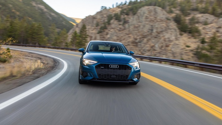 Audi A3 Sedan USA Version 2021. Desktop wallpaper