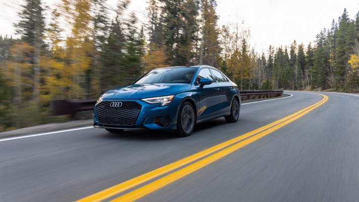 Audi A3 Sedan USA Version 2021. Desktop wallpaper
