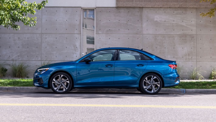 Audi A3 Sedan USA Version 2021. Desktop wallpaper