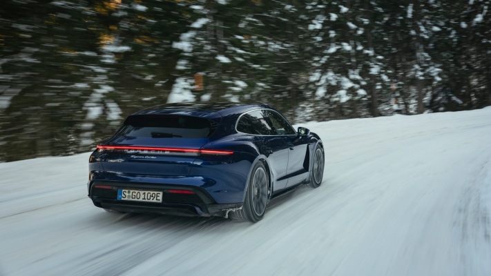 Porsche Taycan Turbo Sport Turismo 2022. Desktop wallpaper