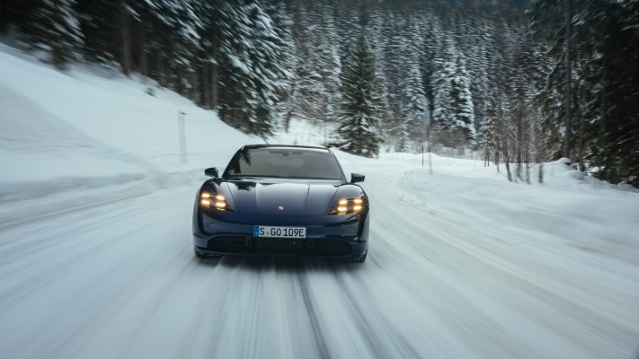 Porsche Taycan Turbo Sport Turismo 2022. Desktop wallpaper