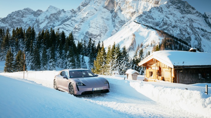 Porsche Taycan Sport Turismo 2022. Desktop wallpaper