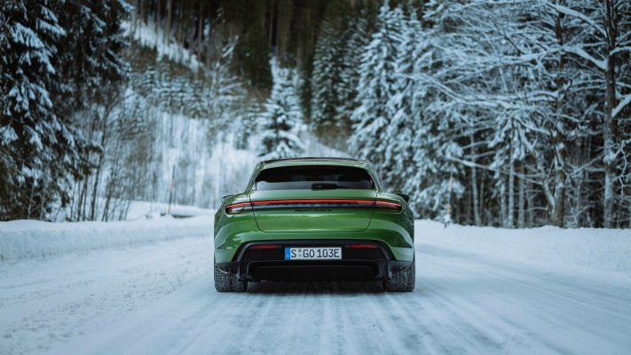 Porsche Taycan Turbo S Sport Turismo 2022. Desktop wallpaper