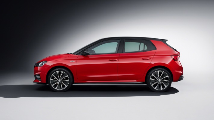 Skoda Fabia Monte Carlo 2022. Desktop wallpaper