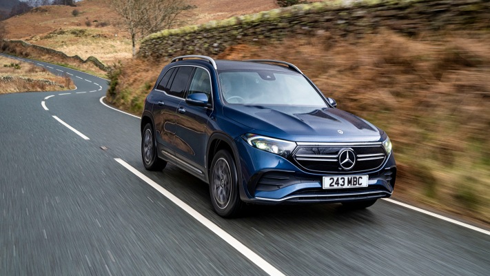 Mercedes-Benz EQB 300 4MATIC UK Version 2022. Desktop wallpaper