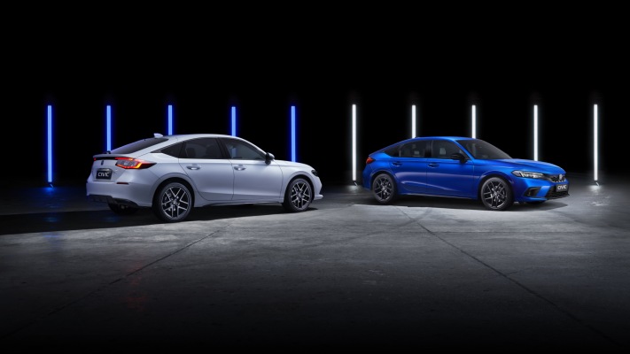 Honda Civic eHEV 2023. Desktop wallpaper