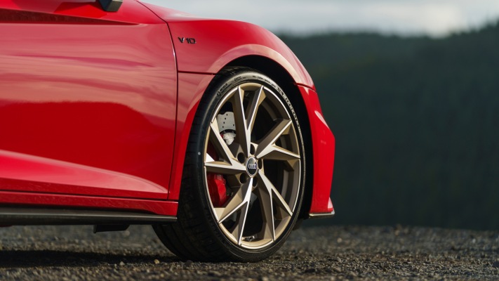 Audi R8 Coupe V10 Performance RWD UK Version 2022. Desktop wallpaper