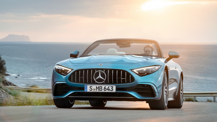 Mercedes-AMG SL 43 2023. Desktop wallpaper