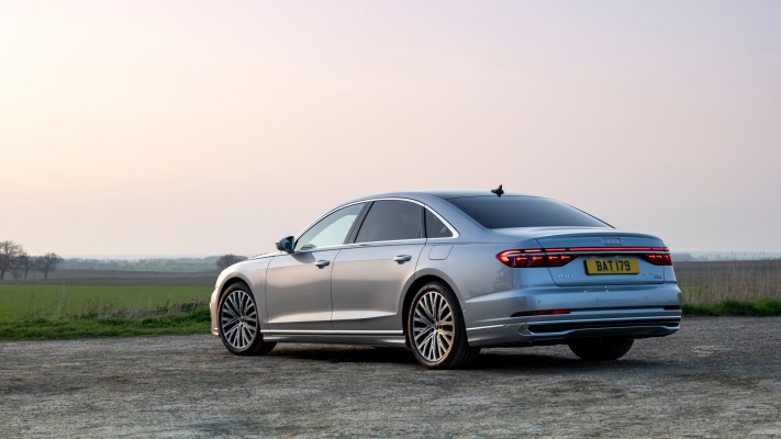 Audi A8 L 60 TFSI e UK Version 2022. Desktop wallpaper