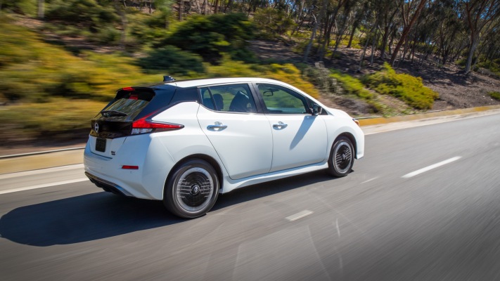 Nissan LEAF USA Version 2023. Desktop wallpaper