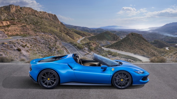 Ferrari 296 GTS 2023. Desktop wallpaper
