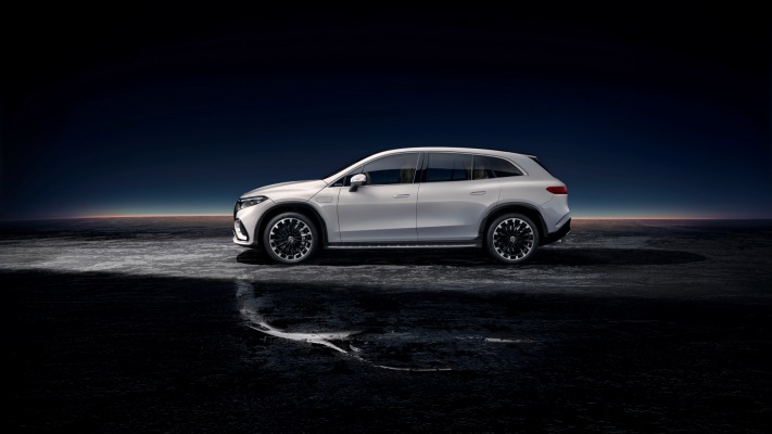 Mercedes-Benz EQS SUV 2023. Desktop wallpaper