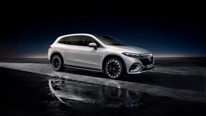 Mercedes-Benz EQS SUV 2023. Desktop wallpaper