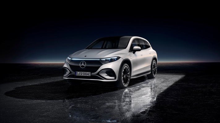 Mercedes-Benz EQS SUV 2023. Desktop wallpaper