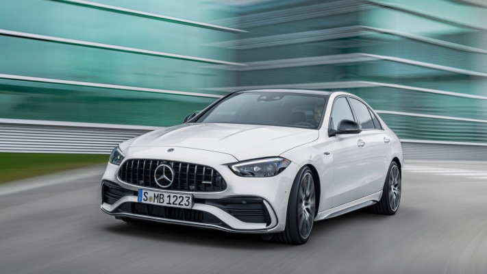 Mercedes-AMG C 43 2023. Desktop wallpaper