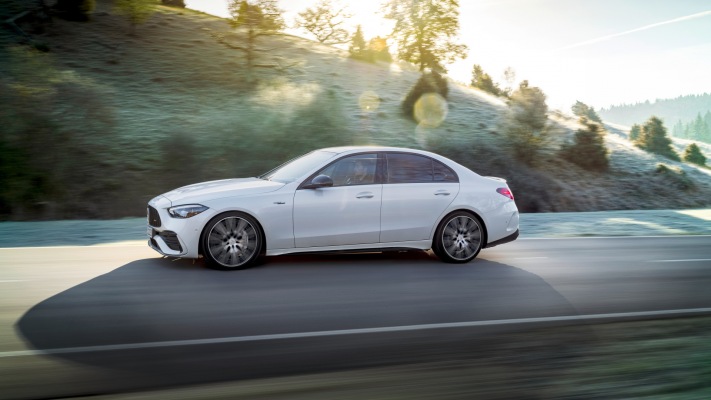 Mercedes-AMG C 43 2023. Desktop wallpaper