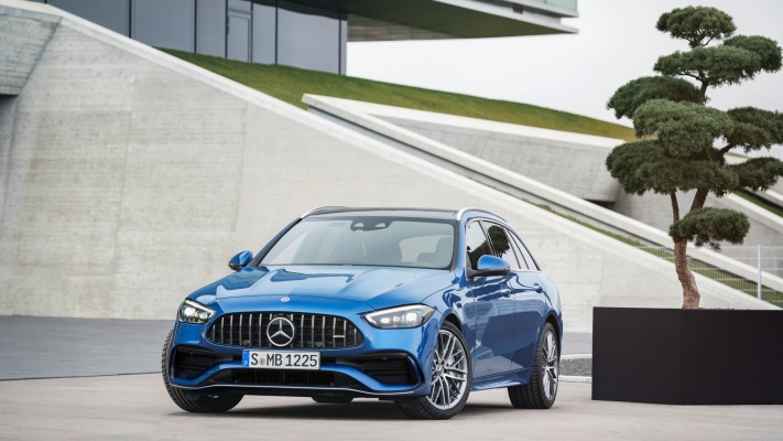 Mercedes-AMG C 43 Estate 2023. Desktop wallpaper
