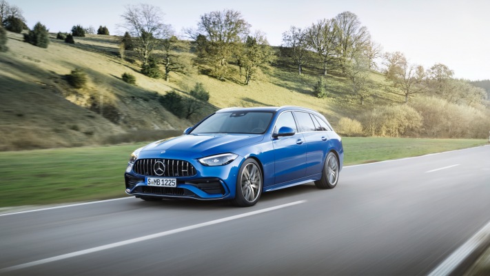 Mercedes-AMG C 43 Estate 2023. Desktop wallpaper