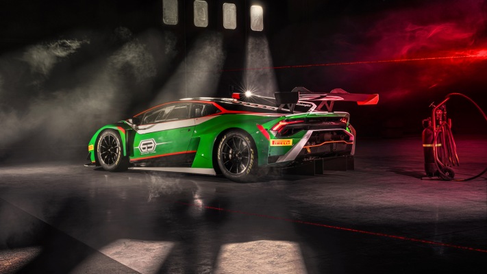 Lamborghini Huracán GT3 EVO2 2023. Desktop wallpaper