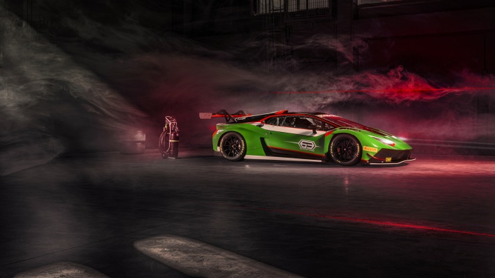Lamborghini Huracán GT3 EVO2 2023. Desktop wallpaper