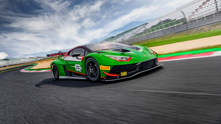 Lamborghini Huracán GT3 EVO2 2023. Desktop wallpaper