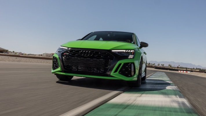 Audi RS 3 USA Version 2022. Desktop wallpaper