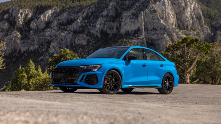 Audi RS 3 USA Version 2022. Desktop wallpaper