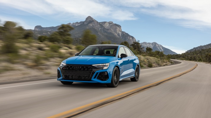 Audi RS 3 USA Version 2022. Desktop wallpaper
